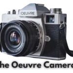 The Oeuvre camera displayed prominently, highlighting its modern aesthetics and innovative technology for capturing images